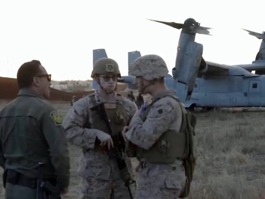 500 Marines Deploy to San Diego Border Patrol Sector. (White House Video Screenshot)