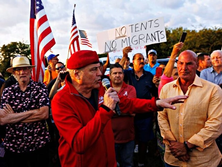 watch new yorkers protesting migrant camps chant pasty white liberals at open borders activists