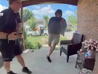 WATCH: Ohio Porch Pirate Accused of Stealing Box Seconds After Delivery