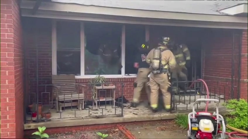 Firefighters put out house fire