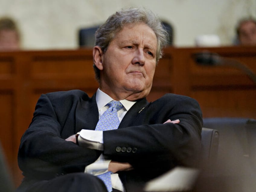 Senator John Kennedy, a Republican from Louisiana, during a Senate Judiciary Committee hea