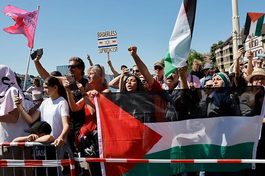 watch pro hamas protester threatens spits towards october 7 survivor competing at eurovision