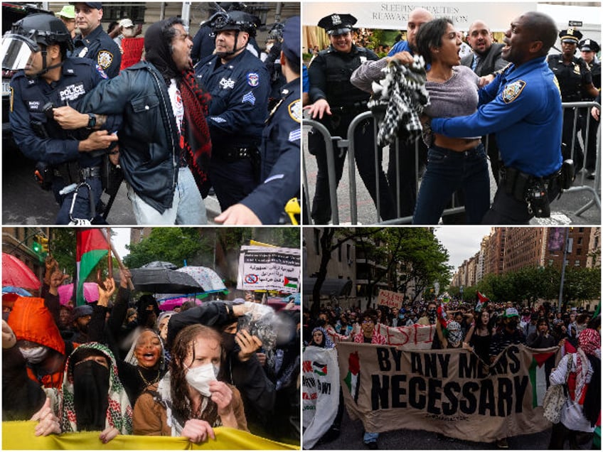 NEW YORK, NEW YORK - MAY 6: New York City police arrest pro-Palestinian demonstrators marc