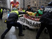 WATCH: Pro-Palestinian Protesters Disrupt Macy’s Thanksgiving Parade