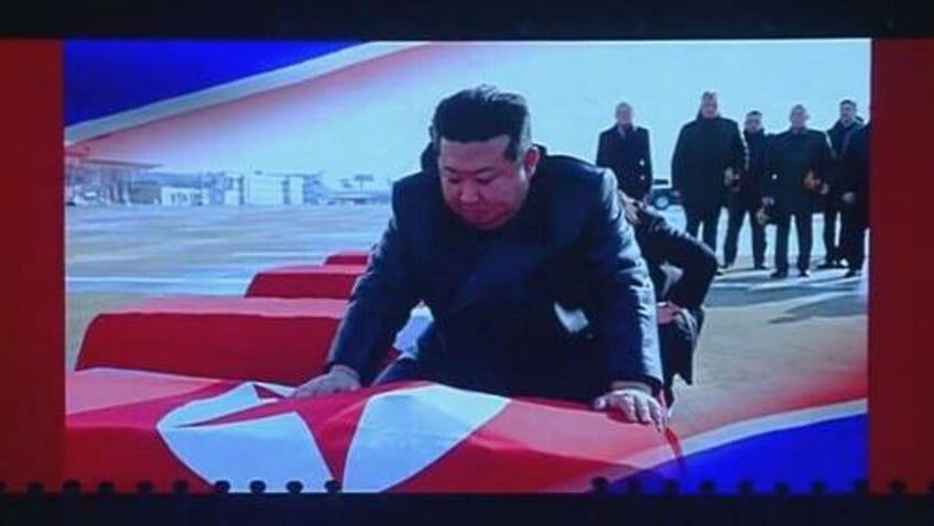 watch rare footage of kim jong un mourning over coffins of dprk troops killed in ukraine war