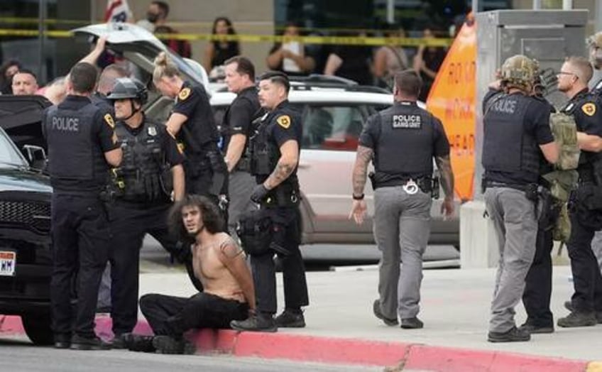 watch shots fired at utah no kings protest two wounded three in custody
