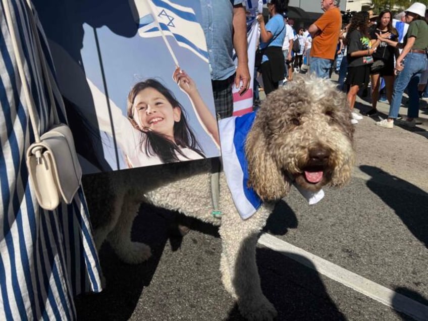 watch thousands march in solidarity with israel in los angeles