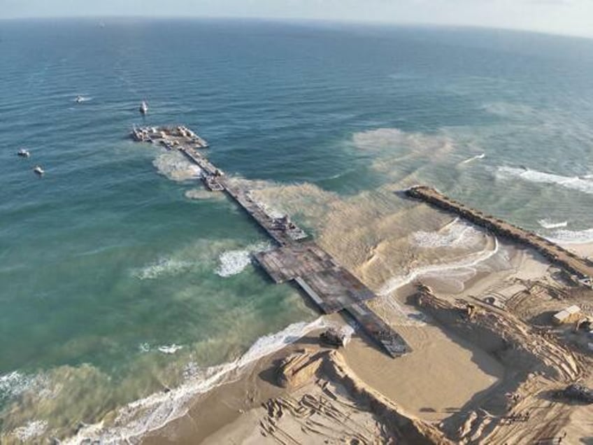 watch us deploys anti air defense system on gaza aid pier