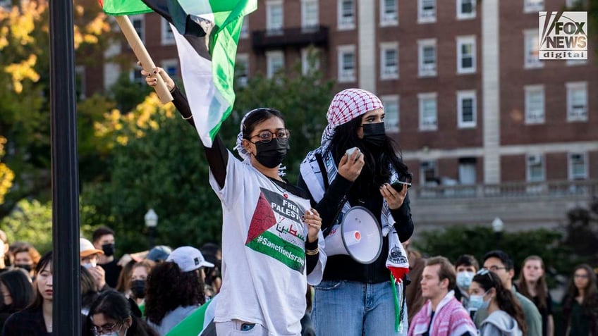 Pro-Palestinian protesters at Columbia University