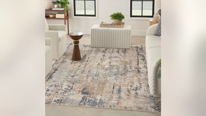 Treat your living area to this beautiful rug.