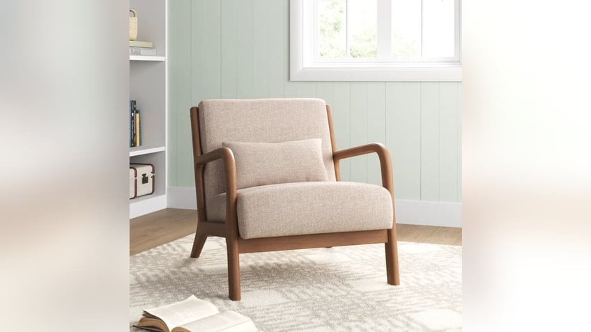 This armchair is perfect for a reading nook.