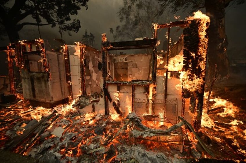 Swathes of the Los Angeles area have been ravaged by violent fires that have killed at lea