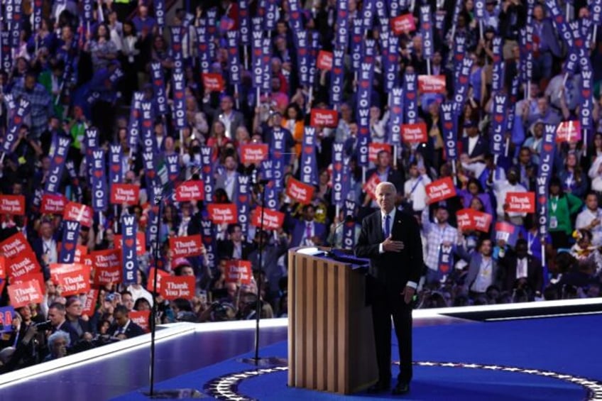 US President Joe Biden got a hero's send-off from thousands of delegates at the Democratic