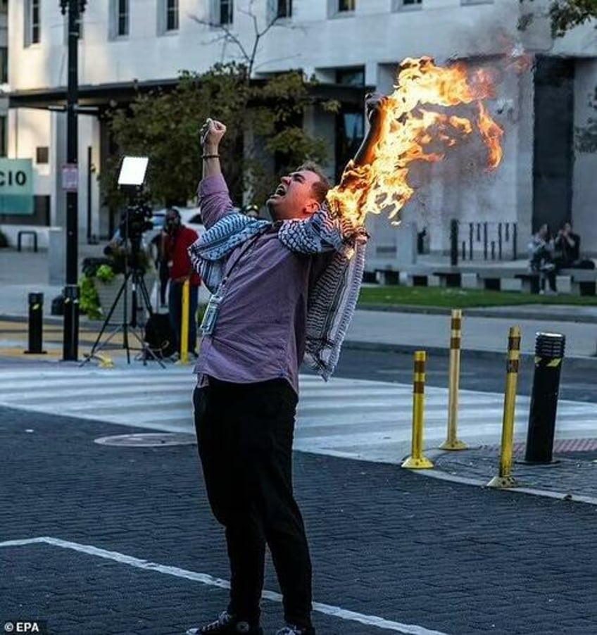 we spread misinformation cbs photojournalist lights himself on fire near white house 