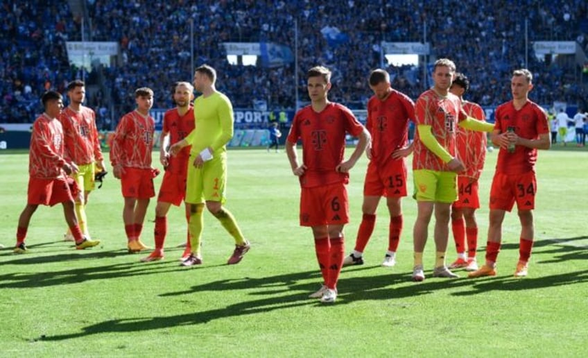 'Want season over': Bayern Munich players trudge off the pitch after losing to Hoffenheim