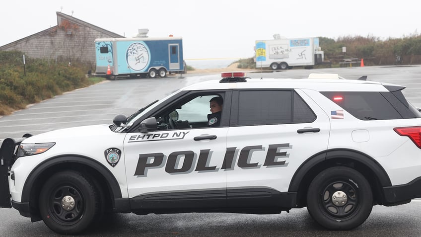 An East Hampton Town police cruiser 