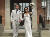 Wedding day includes McDonald's drive-thru for low-frills couple