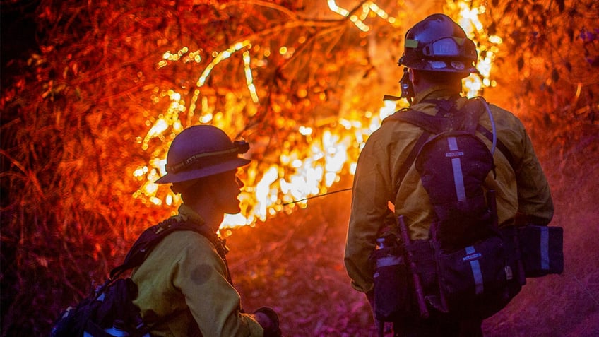 Firefighters in Palisades