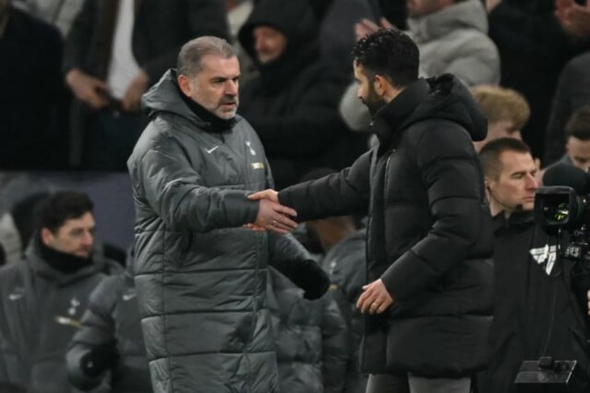 Ange Postecoglou (left) said more sides will suffer a debilitating injury crisis like Spur