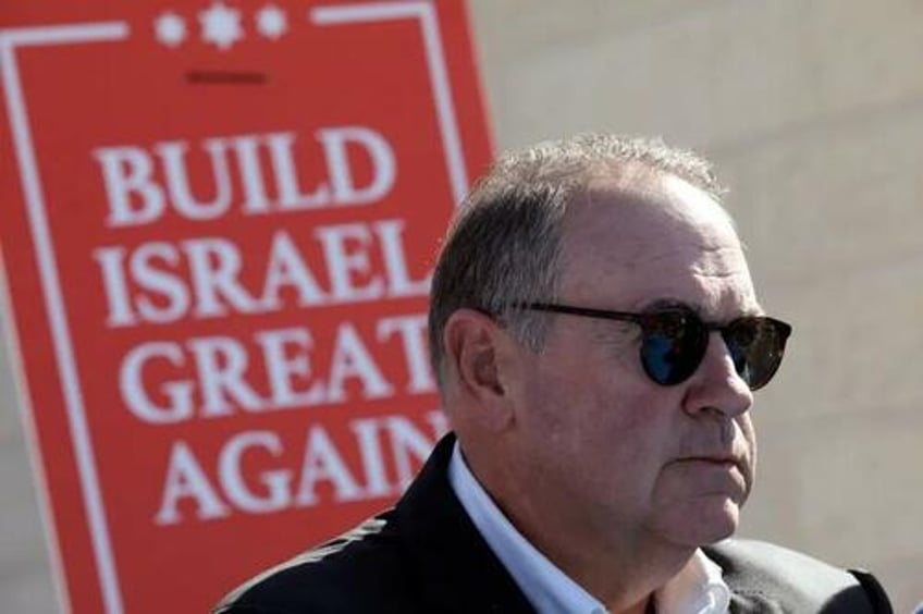 west bank annexation of course a possibility says trumps israel envoy pick huckabee