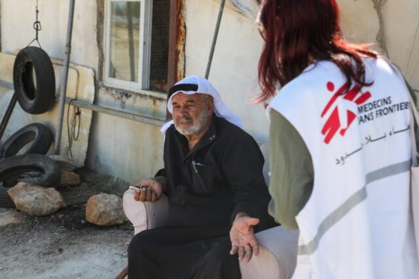 'This land is ours,' says Mohamed al-Nawajaa, 78, talking with a Doctors Without Borders c