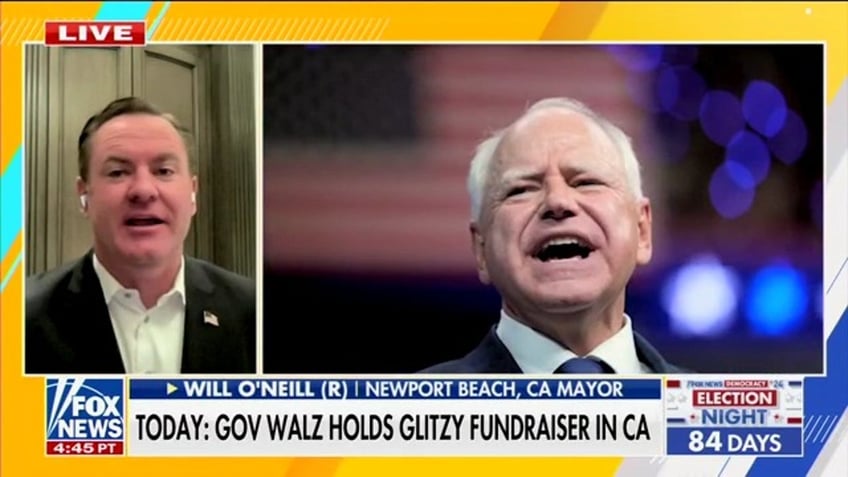 Newport Beach mayor on Fox News screenshot