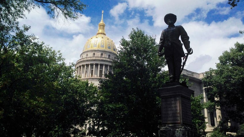 Statue of Stonewall Jackson near the West Virginia Capitol building