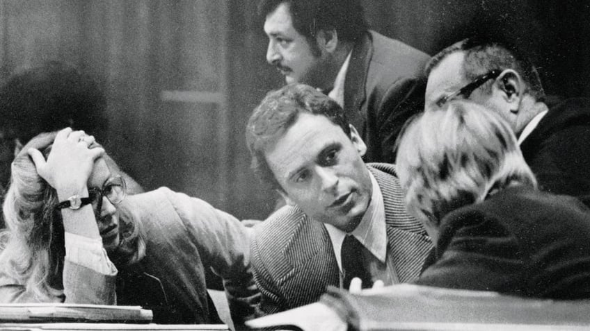 Ted Bundy Conferring with His Defense Attorneys