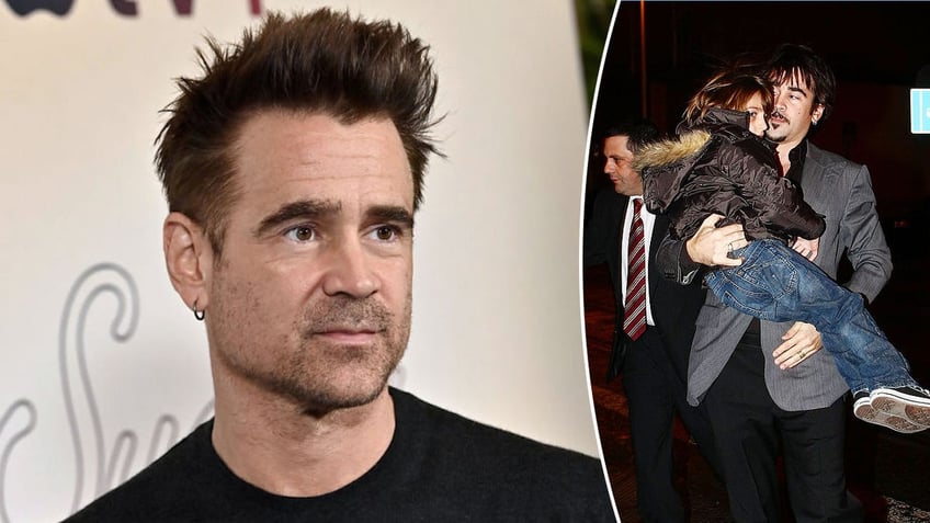 Colin Farrell with son