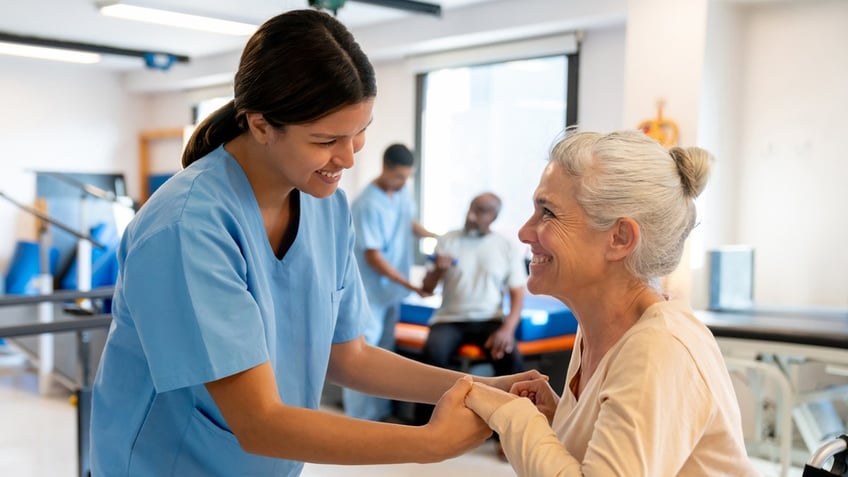 Woman physical therapy