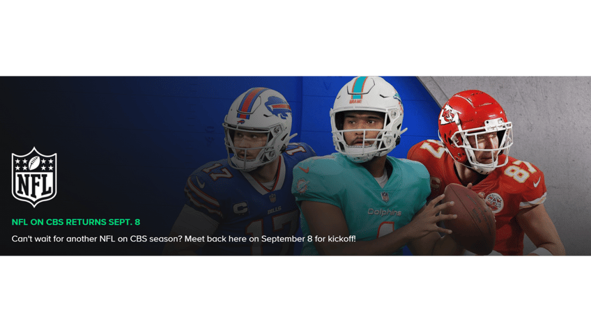 Paramount+ has NFL games live on CBS.