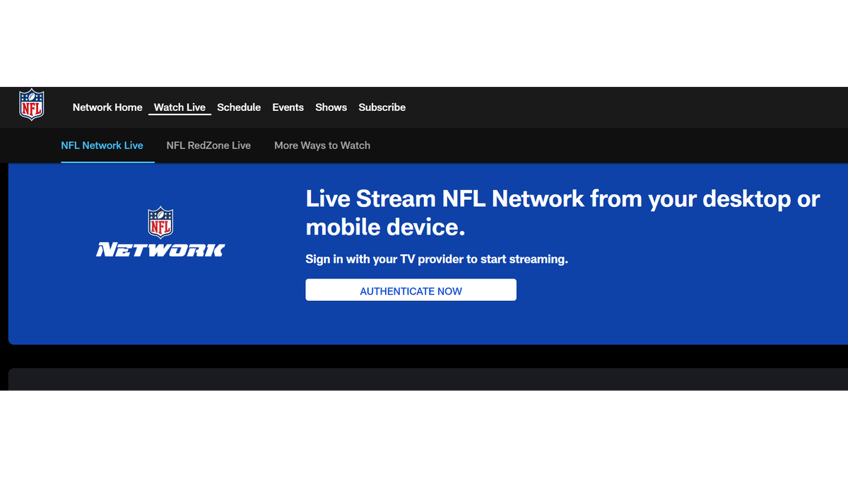 Watch games, talk shows and more on the NFL network. 