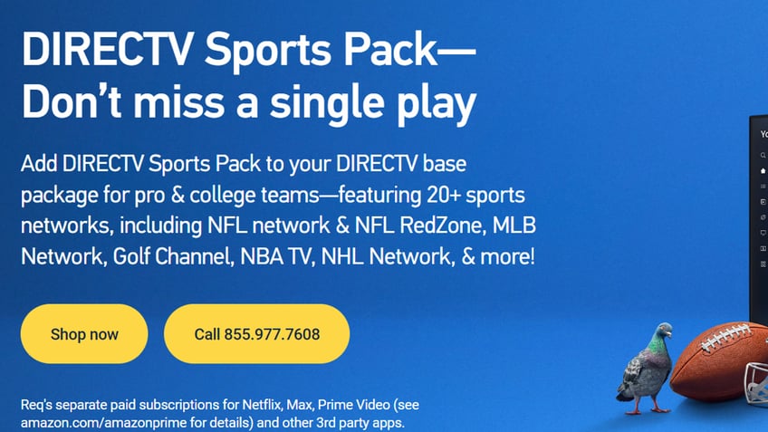 If you're already a DIRECTV customer, just add a sports package for live sports. 