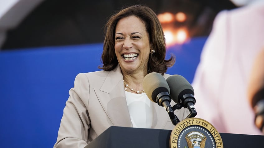 Kamala Harris laughing