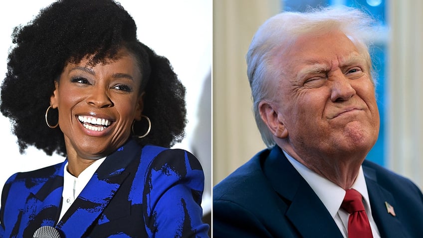 Amber Ruffin and Donald Trump