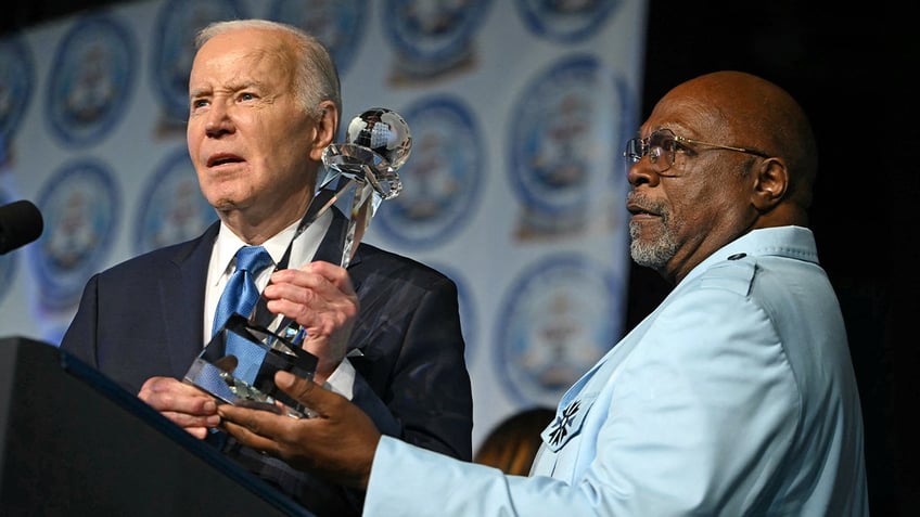 Biden at an NAACP event