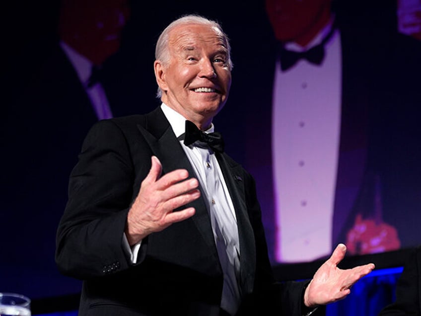 President Joe Biden attends the White House Correspondents' Association Dinner at the Wash