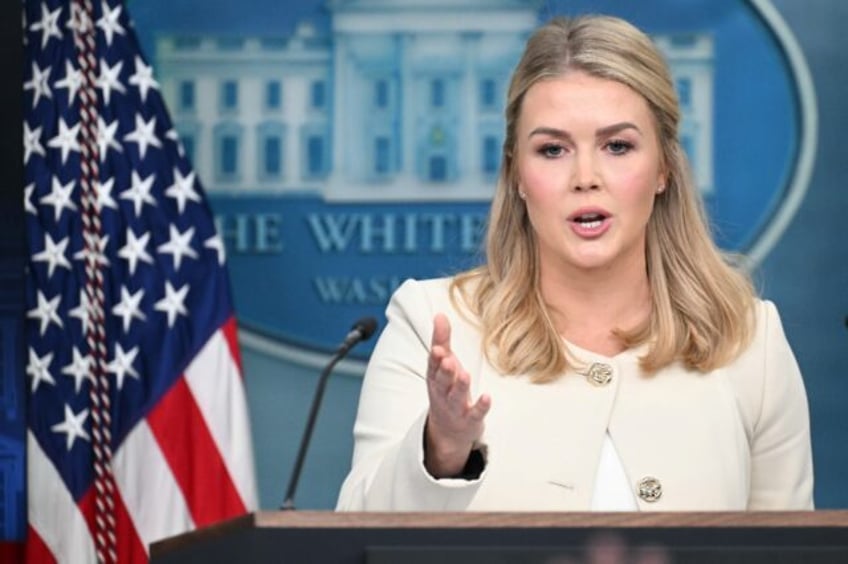 White House Press Secretary Karoline Leavitt speaks during the daily briefing in the Brady
