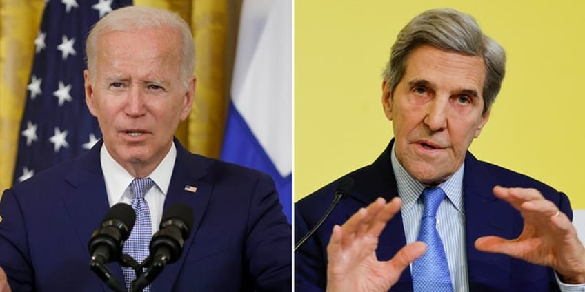 white house silent after john kerry laments ukraine wars carbon emissions