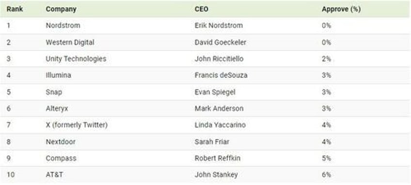 who are americas most popular ceos