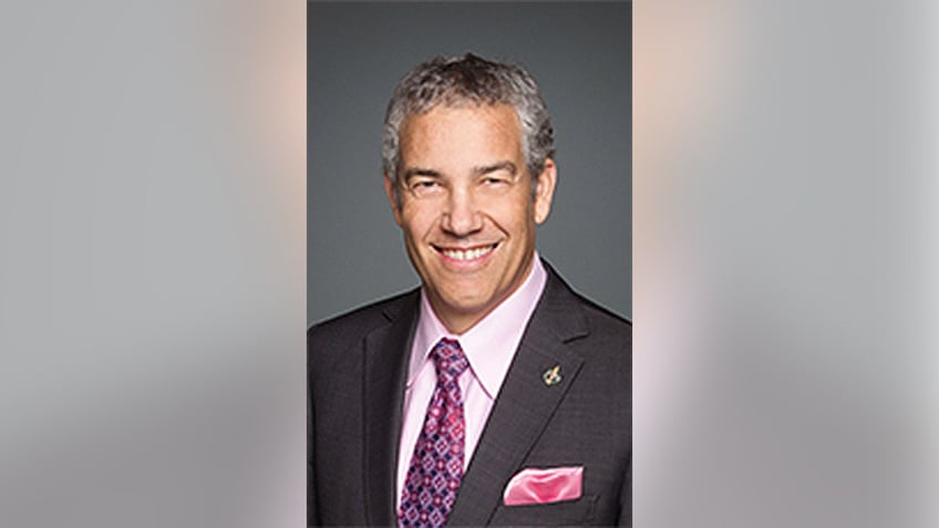 Former liberal Canadian MP Frank Baylis smiles in a portrait for the Parliament of Canada.