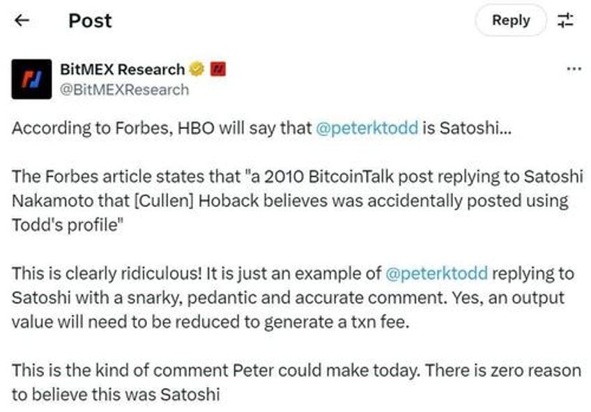 who is peter todd the man hbo identified as satoshi nakamoto