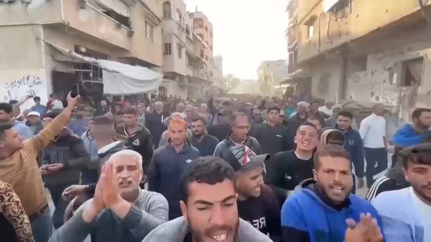 Protesters against Hamas in Gaza