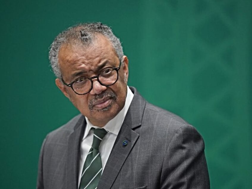 Dr Tedros Ghebreyesus, the director general of the World Health Organisation (WHO), speaks