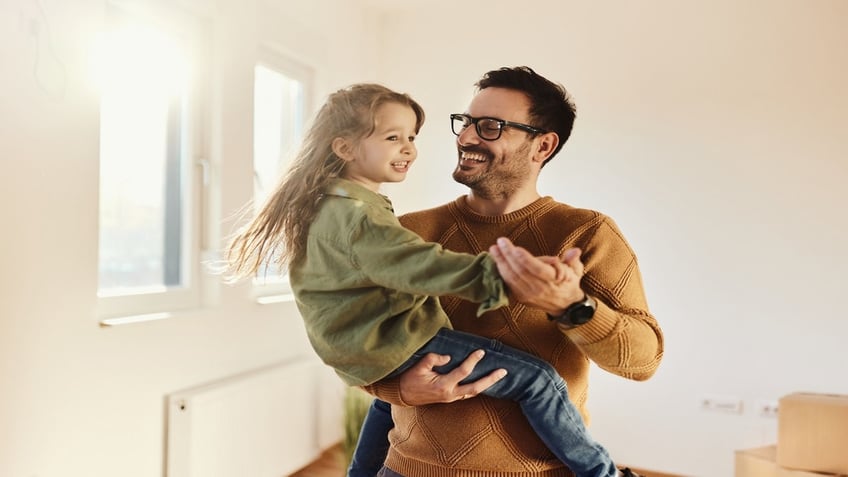 father and small daughter