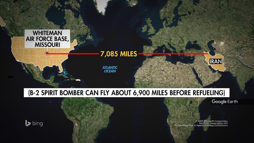 US B2 route to Iran