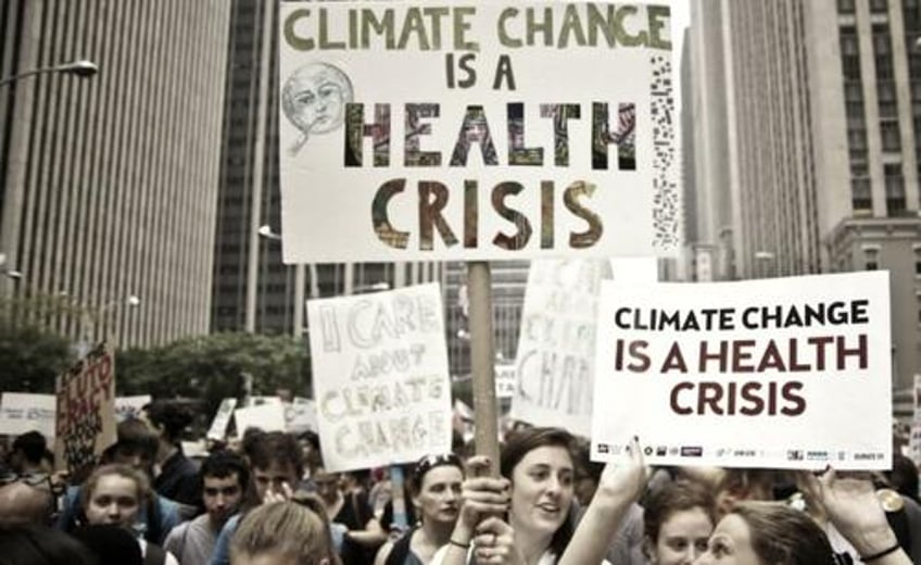 why are the globalists calling climate change a public health crisis