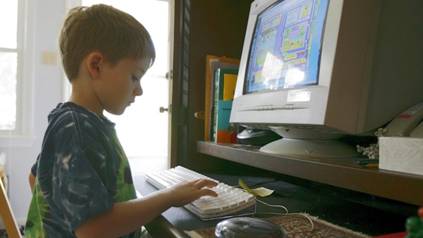 Child at computer