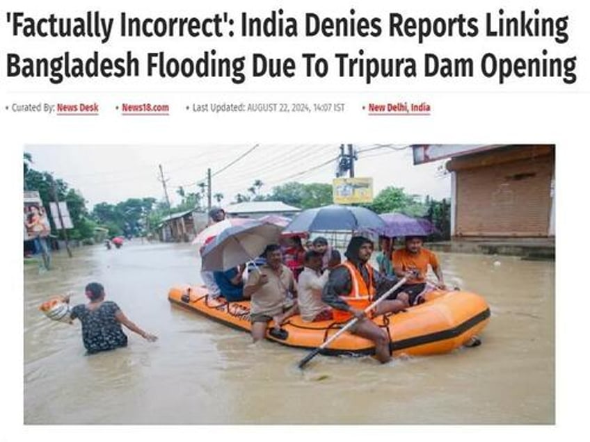 whyd bangladesh lie about india being responsible for the latest floods