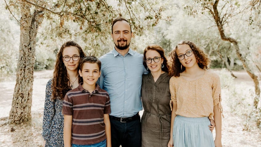 Anna Corbett, second from right, has been working to secure the release of her husband Ryan since his detainment in Afghanistan in 2022.